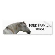 PURE SPANISH HORSE BUMPER STICKER