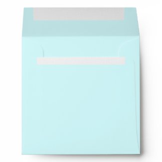 Pure Teal Blue Linen Envelopes