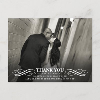 PURE - WEDDING THANK YOU PHOTO POST CARD