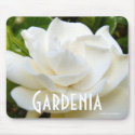 Pure White Gardenia mousepads