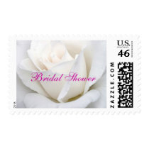 Pure White Rose Bridal ShowerPostage