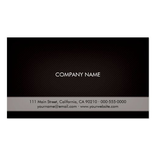 PurePro No16 Corp Stripe Business Card Template (back side)