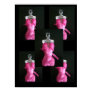 purfume bottle, pink dress, bask dress, pink bask