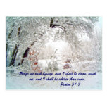 Purge me with hyssop, and I shall be clean: wash m Post Cards