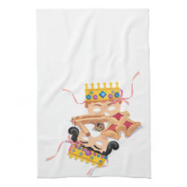 Purim Mask and Cookies kitchen towels