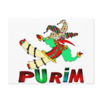 Purim Post Card