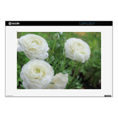 Purity White Roses Decals For Laptops