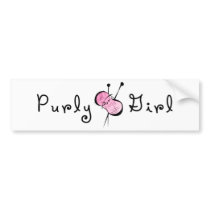 Purly Girl bumper stickers