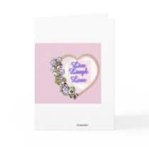 Purpal Panzy Card