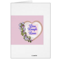 Purpal Panzy Card