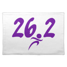 Purple 26.2 marathon placemat