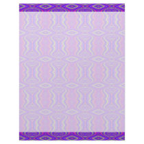 Purple 60's Retro Fractal Pattern Custom Letterhead