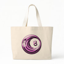 Purple 8 ball bags