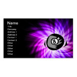 Purple 8 ball business card