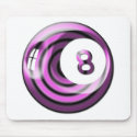 Purple 8 ball mousepads
