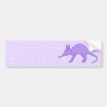 Purple Aardvark Bumper Stickers