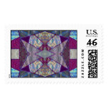 Purple Abstact postage