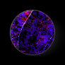 Purple Abstract Art Button