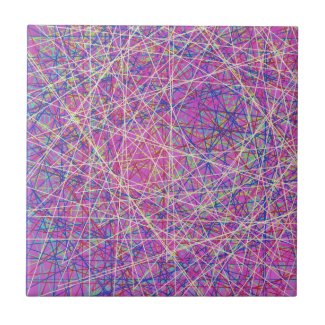 purple abstract art small square tile