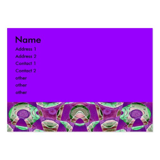 purple abstract business card templates