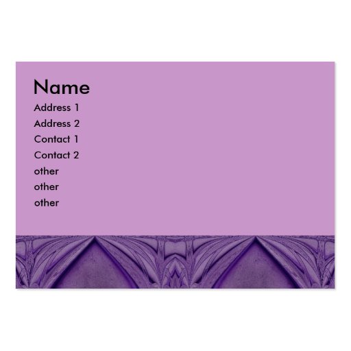 purple abstract business cards (front side)