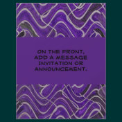 purple abstract personalized flyer