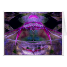 Purple Abstract Greeting Cards