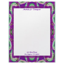 purple abstract letterhead by DonnaGraysonAbstract purple abstract letterhead