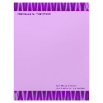 purple abstract letterhead