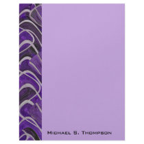 purple abstract letterhead