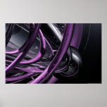 Purple abstract poster