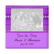 purple abstract save the date magnets by DonnaGraysonAbstract purple abstract save the date magnets