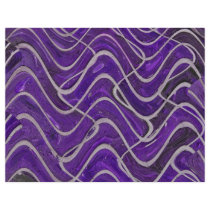 purple abstract scrapbook customized letterhead