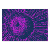 Purple Abstract Sunflower cards by highetbh Purple Abstract Sunflower cards