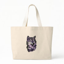 Purple Abstract Wolf bags