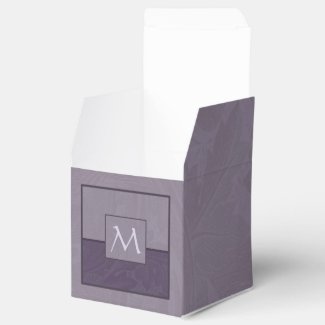 Purple Acanthus Damask Favor Box
