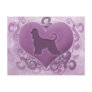 Purple Afghan Hound Valentine Post Cards