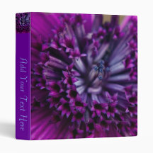 Purple African Daisy 3 Ring Binders