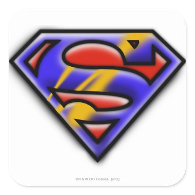 superman logo purple