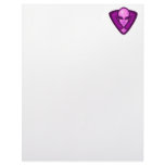 Purple Alien Logo Letterhead Design
