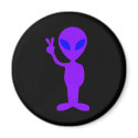 Purple Alien magnet