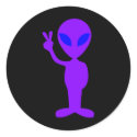 Purple Alien sticker