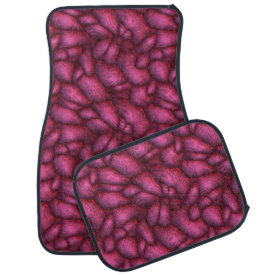 Purple alien stones abstract texture car mat