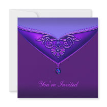 Purple All Occasion Party Invitation Template