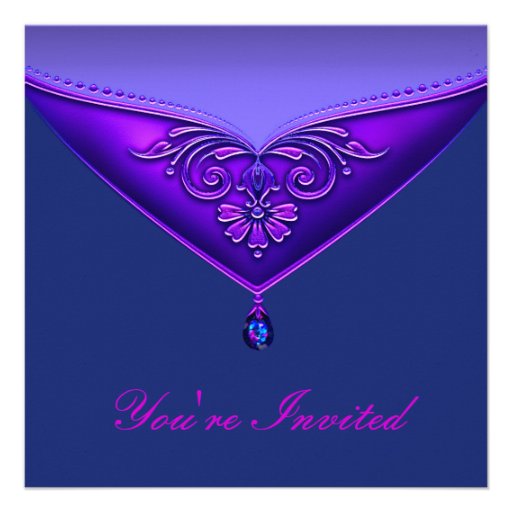 Purple All Occasion Party Invitation Template