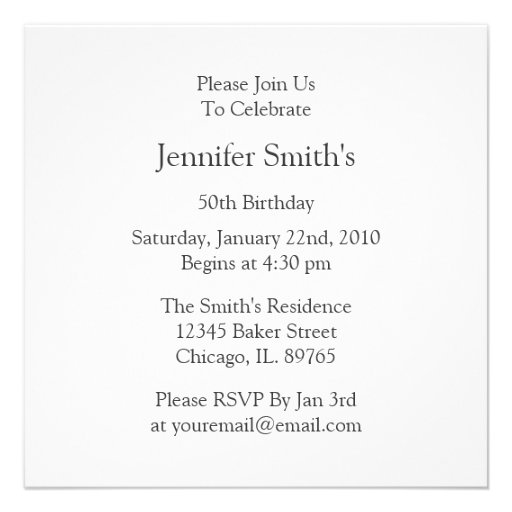 Purple Amethyst Birthday Party Invitations