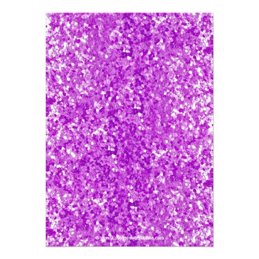 Purple/Amethyst Sparkle-look Graduation Invitation