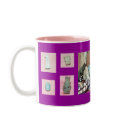 Purple Ancient Egyptian Amulets Mug. by Dianekmt Purple Ancient Egyptian Amulets Mug.
