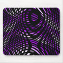 Purple and Black Abstract Mousepad