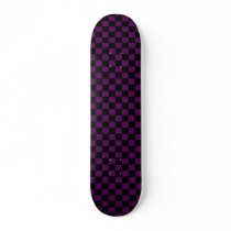 Purple And Black Checkered Deck skateboards by dannyboib Purple And Black Checkered Deck skateboards